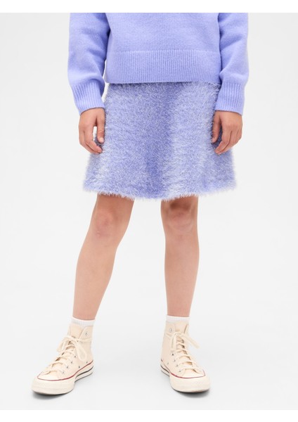 Kız Çocuk Açık Mavi Wicked Simli Yünlü Etek fırsatları