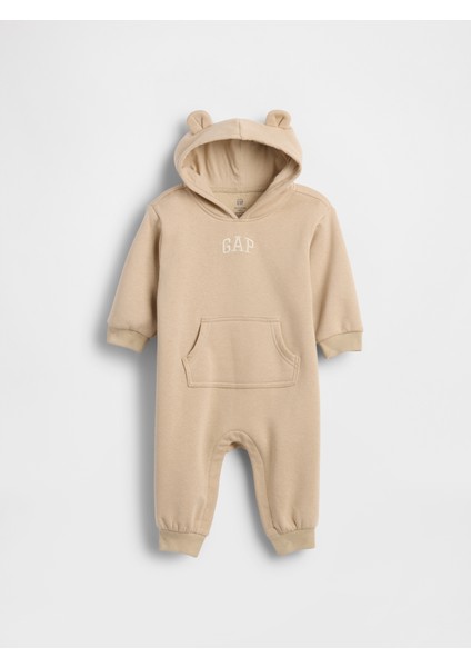 Bebek Açık Kahverengi Vintagesoft Logo Sweatshirt Tek Parça