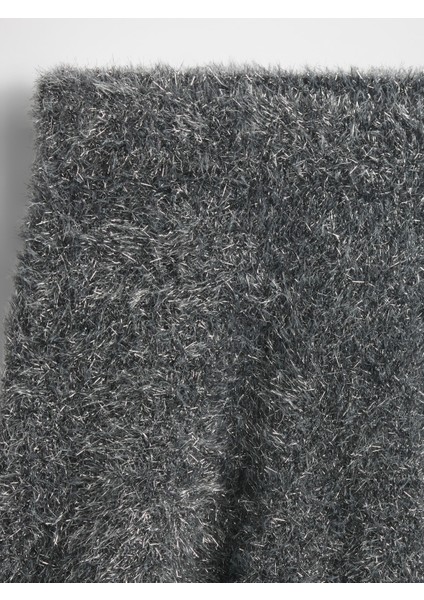 Kız Çocuk Siyah Wicked Simli Yünlü Etek fiyatları