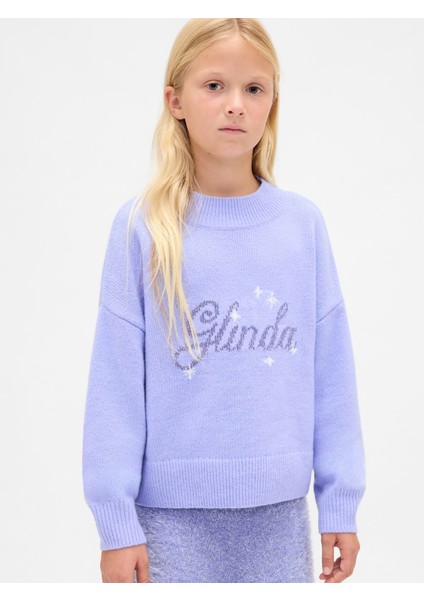 Kız Çocuk Açık Mavi Wicked Cashsoft Relaxed Kazak