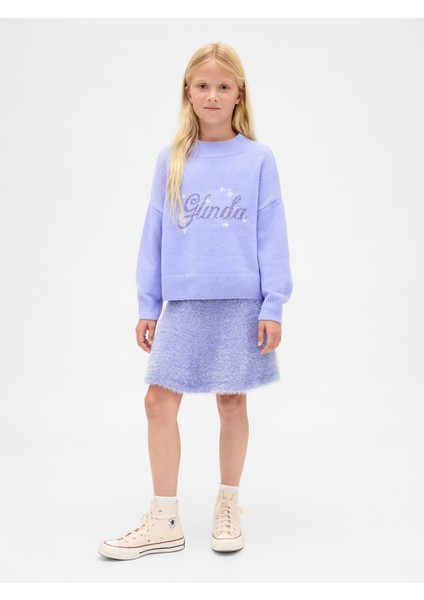 Kız Çocuk Açık Mavi Wicked Cashsoft Relaxed Kazak modelleri