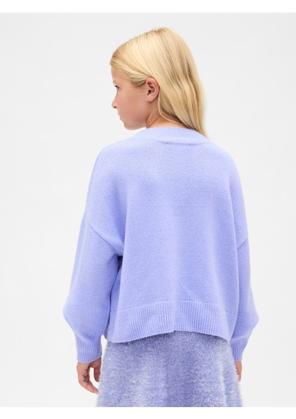 Kız Çocuk Açık Mavi Wicked Cashsoft Relaxed Kazak fırsatları