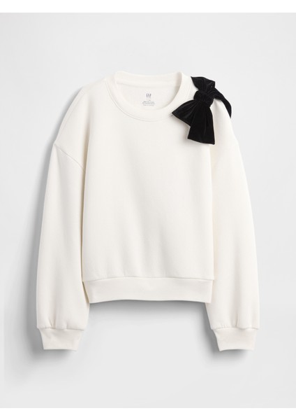 Kız Çocuk Krem Süslü Dolman Sweatshirt indirimleri