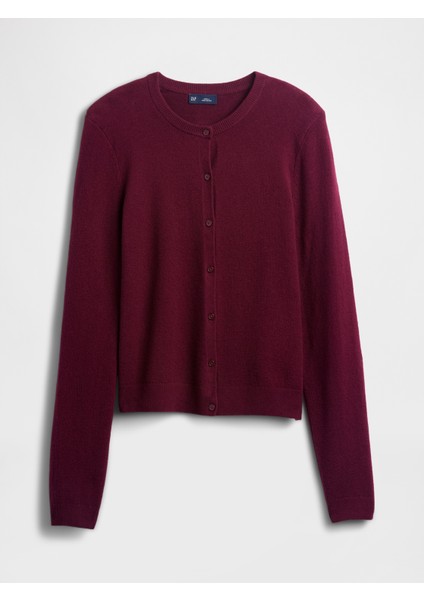 Kadın Bordo Cashsoft Crop Hırka fiyatları