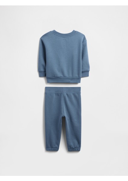 Bebek Mavi Fleece Two-Piece Outfit Set modelleri