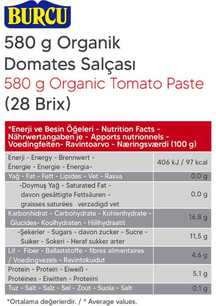 Organik Domates Salçası 600 gr (Cam Kavanoz) x 3 Adet modelleri