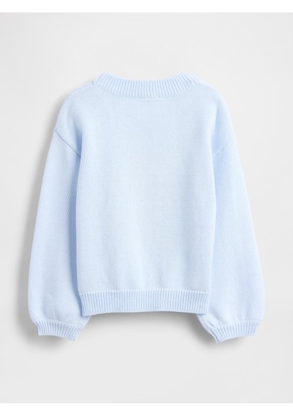 Kız Bebek Açık Mavi Snoopy Bisiklet Yaka Kazak fiyatları