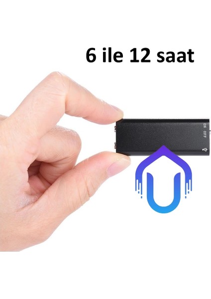 Mini Ses Kayıt Cihazı 6 Gün Kayıt