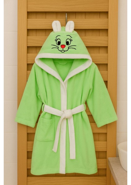 Softkids Pamuklu Kapşunu Desenli Çocuk Bornozu modelleri