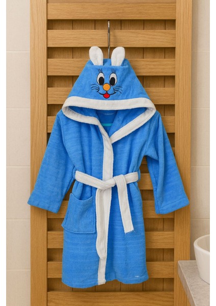 Softkids Pamuklu Kapşunu Desenli Çocuk Bornozu modelleri