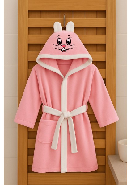 Softkids Pamuklu Kapşunu Desenli Çocuk Bornozu modelleri