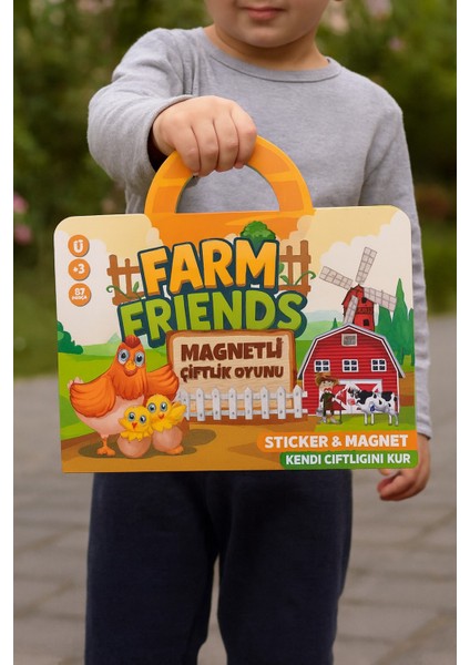 Manyetik Çiftlik Oyunu 87 Parça Sticker Manyetik Hayvanlar Sebzeler Çocuk Eğitici Set fiyatları