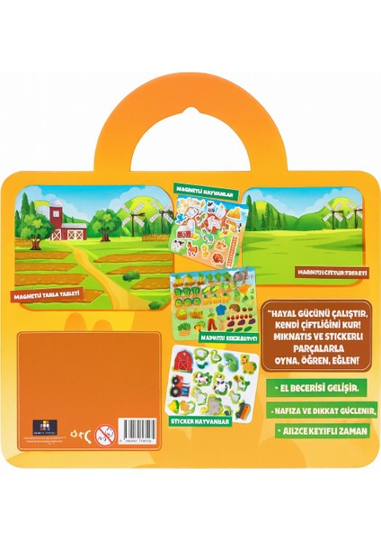 Manyetik Çiftlik Oyunu 87 Parça Sticker Manyetik Hayvanlar Sebzeler Çocuk Eğitici Set modelleri
