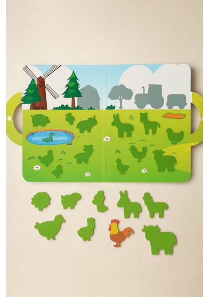 Manyetik Çiftlik Oyunu 87 Parça Sticker Manyetik Hayvanlar Sebzeler Çocuk Eğitici Set fırsatları