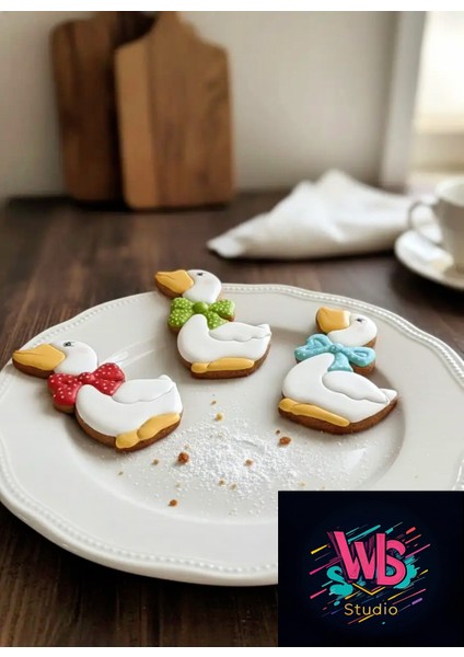 Sevimli Ördek Kurabiye Kalıbı ve Şeker Hamuru Şekillendirici