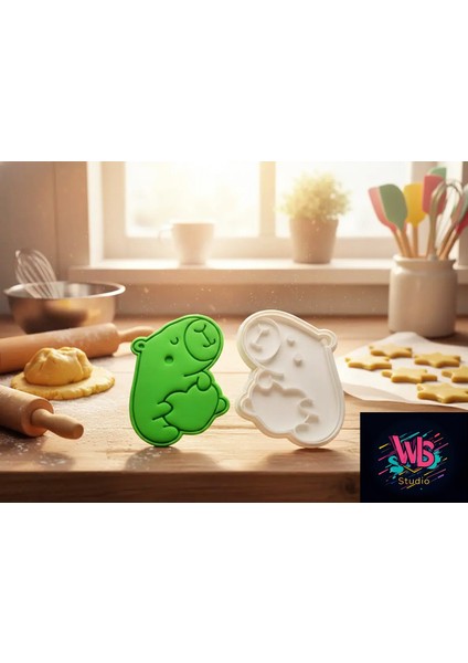 Kapibara Kurabiye Kalıbı ve Şeker Hamuru Şekillendirici modelleri