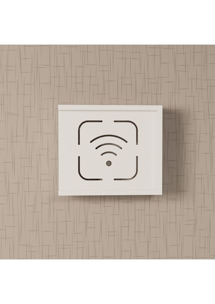 Duvara Asılabilir Dekoratif Modem Saklama Dolabı