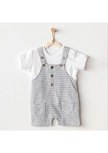 Andywawa AC25804 Jumpsuit Set Little King Salopet Takım Grey