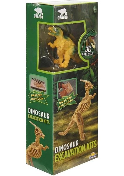 Crazoo Dinozor Figürlü 3D Kazı Seti -1 Adet Stokta Olan Gönderilir