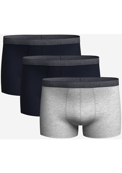 Yeni Sezon Standart Kalıp Pamuklu Esnek Erkek Boxer 3'lü