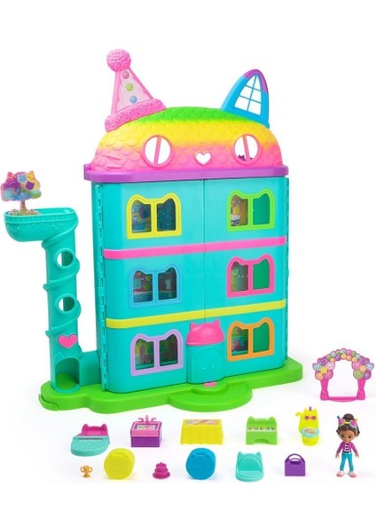 70742 Gabbys Dollhouse Festival Evi Eğlenceli Müzikli Oyun Seti 63 cm -Spinmaster modelleri