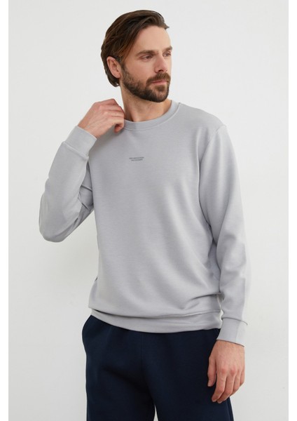 Basic Bisiklet Yaka Modal Kumaş Sweatshirt fırsatları