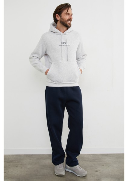 3 Iplik Ny Baskılı Kapüşonlu Sweatshirt fırsatları