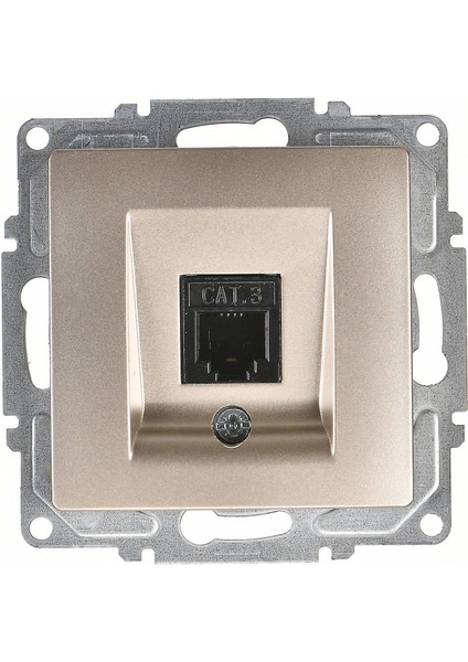 Visage Ambiance Metalik Bej Nüm Tel Prizi Cat3 Çerçevesiz - Priz ve Anahtar Için Uyumlu Çerçeve fiyatları