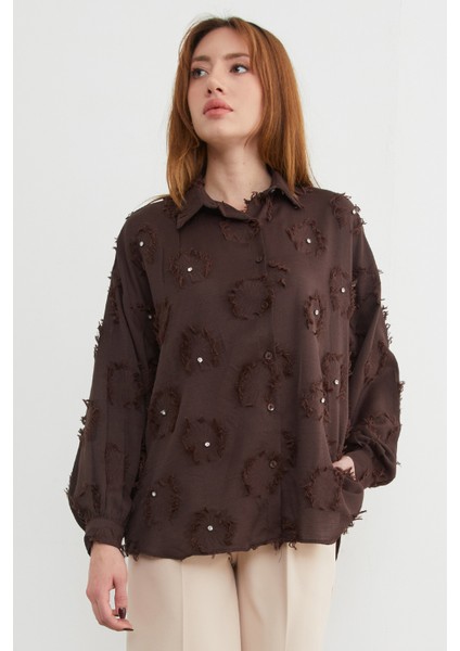 Taş Işlemeli Püsküllü Salaş Gömlek fırsatları