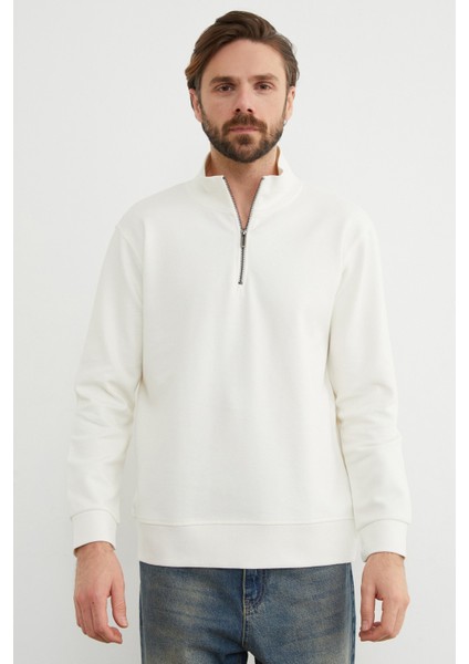 Fitilli Yarım Fermuarlı Sweatshirt fırsatları