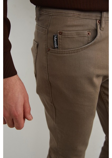 Fermuarlı Slim Fit Jean