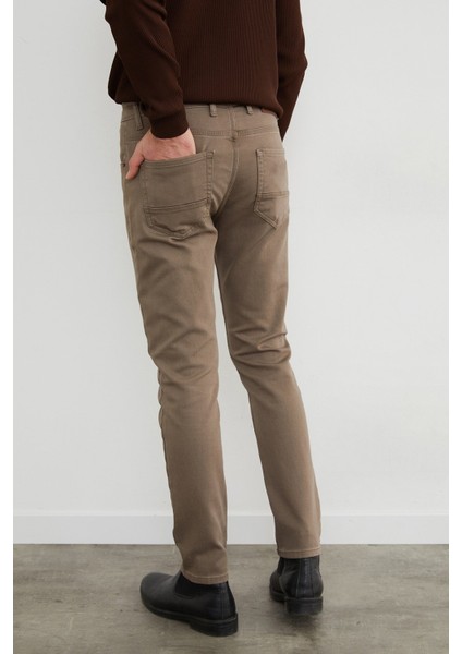 Fermuarlı Slim Fit Jean