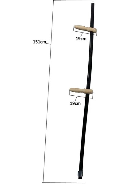 Eco Lounge Tırpan Sapı Takımı - Metal Sap, Elcik, Bilezik ve Alyan