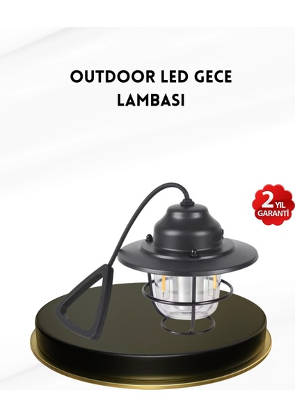 Taşınabilir Retro Çam Konisi Kamp Lambası Gece Işığı Su Geçirmez