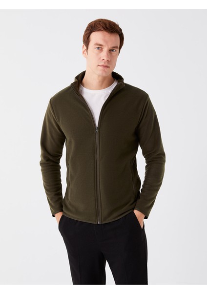 Yeni Sezon Dik Yaka Uzun Kollu Erkek Polar Hırka