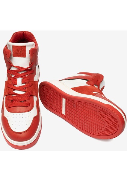 Erkek Kırmızı Beyaz Hakiki Deri Sneaker Bot 3K1SB75175