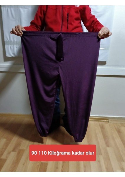 Kadın Bayan Fransız Kadife Battal Büyük Beden Bel ve Paçalar Lastikli Cepsiz Eşofman Altı Pantolon Pijama Altı Tayt fiyatları