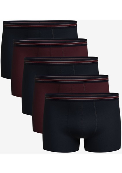 Yeni Sezon Standart Kalıp Pamuklu Esnek Erkek Boxer 5'li