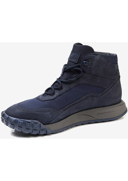Erkek Lacivert Hakiki Deri Sneaker Bot 3K1SB00490