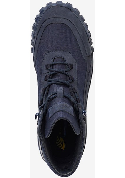 Erkek Lacivert Hakiki Deri Sneaker Bot 3K1SB00490