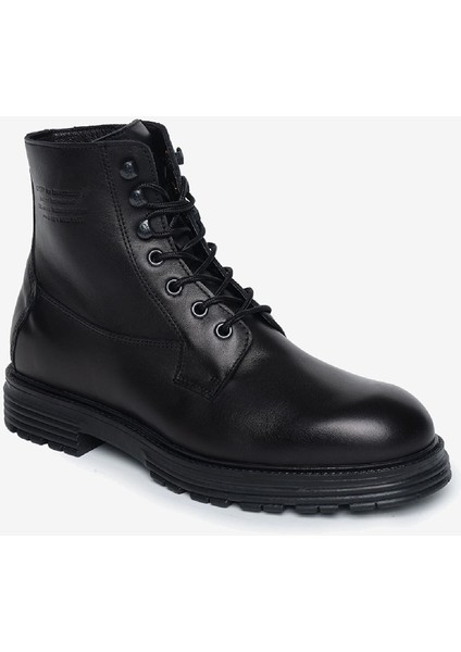 Erkek Siyah Hakiki Deri Günlük Bot 4K1YB17791