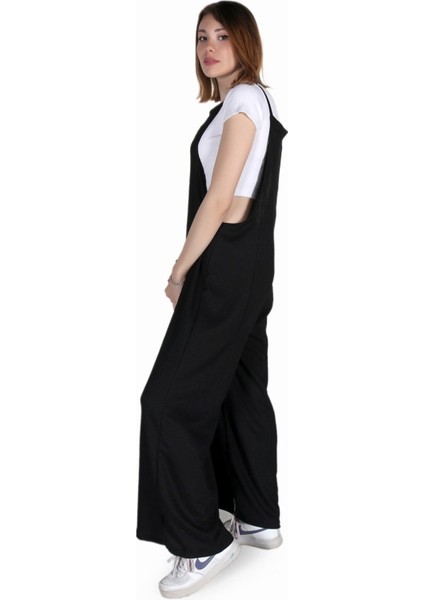 Günlük Askılı Bol Kesim Yazlık Kadın Tulum