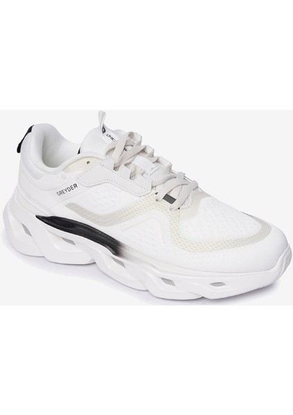 Erkek Beyaz Siyah Spor Ayakkabı 4Y1SA17183