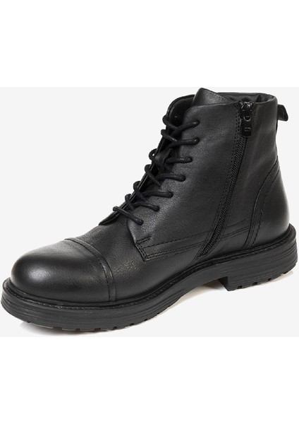 Erkek Siyah Hakiki Deri Casual Bot 3K1YB16180