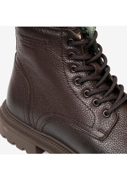 Erkek kahverengi Hakiki Deri Casual Bot 3K1YB16221