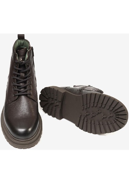 Erkek kahverengi Hakiki Deri Casual Bot 3K1YB16221