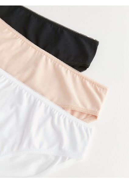 Yeni Sezon Düz Bikini Külot 3'lü modelleri