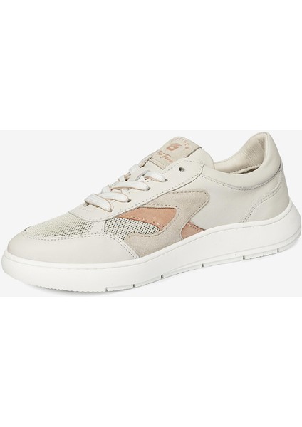 Kadın Kirli Beyaz Hakiki Deri Sneaker Ayakkabı 4Y2SA33601 modelleri