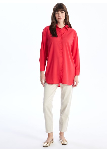 Yeni Sezon Düz Uzun Kollu Oversize Kadın Gömlek Tunik modelleri