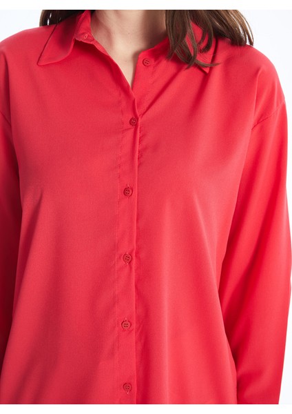 Yeni Sezon Düz Uzun Kollu Oversize Kadın Gömlek Tunik fırsatları